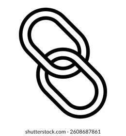 Link Vector Line Icon Design