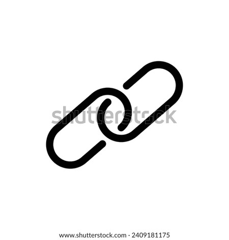 Link Vector Line Icon Illustration.