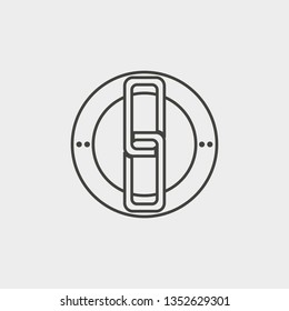 Link, web, icon, outline, icon. Web Development Vector Icon. Element of simple symbol for websites, web design, mobile app, infographics. Line symbol for website design