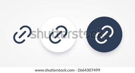 Link web symbol template, sign, app, ui. Social media concept. Vector