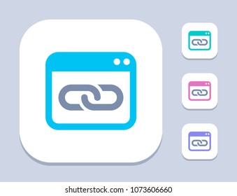 Link In Window - Bright Icons. A professional, pixel-aligned icon.