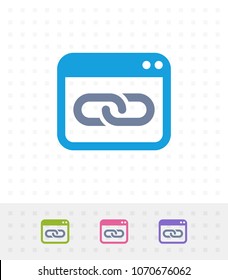 Link In Window - Mix Icons. A professional, pixel-aligned icon.