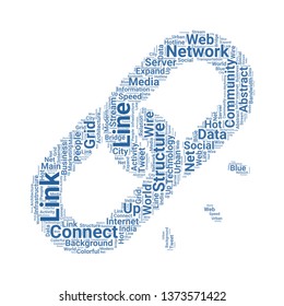link word cloud. tag cloud about link
