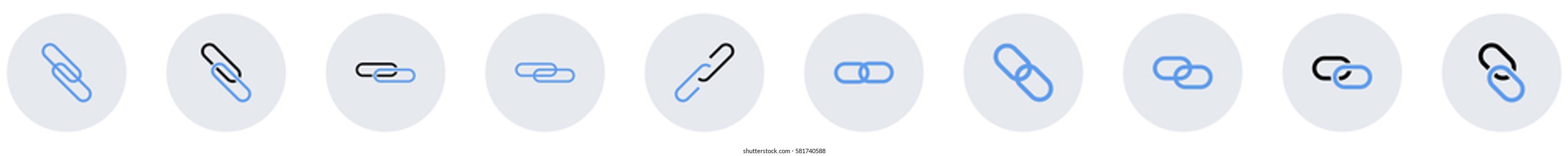 Link_Share icon - Flat design, glyph style icon - Small colored