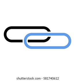 Link_Share icon - Flat design, glyph style icon - Colored