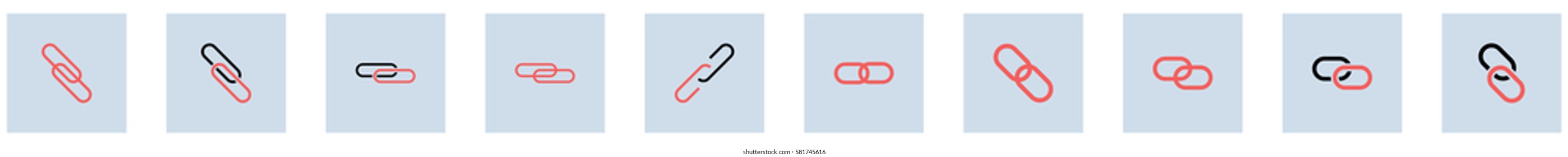 Link_Share icon - Flat design, glyph style icon - Small colored