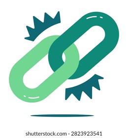 A Linkage icon, editable vector 