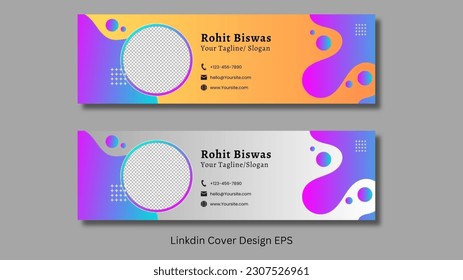 Linkdin Cover Design Template EPS