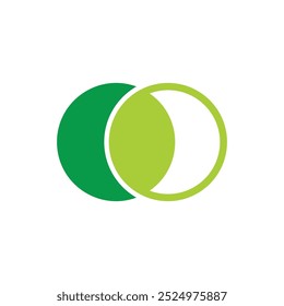 vetor do logotipo de vendas do gráfico de negócios de círculos vinculados 