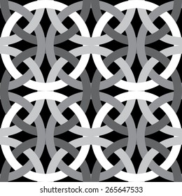 Linked Circles Elegant Seamless Pattern