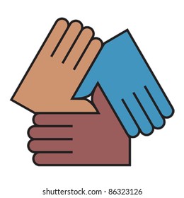 Linked Hands Icon