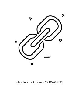 Linked icon design vector