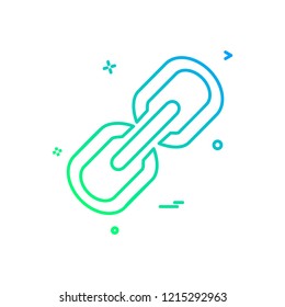 Linked icon design vector