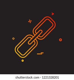 Linked icon design vector