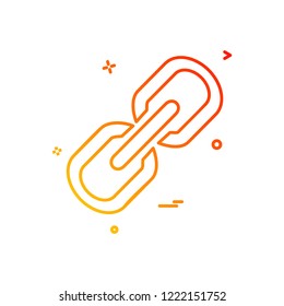 Linked icon design vector