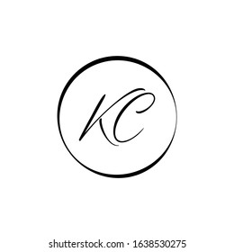 Linked Letter KC Logo Design vector Template. Creative Abstract KC Logo Vector Illustration
