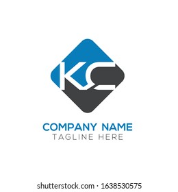 Linked Letter KC Logo Design vector Template. Creative Abstract KC Minimal, Flat Logo Design Vector Illustration
