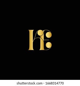 Plantilla vectorial de diseño de logotipo KE de carta vinculada. Ilustración de vectores de diseño con logotipo plano y mínimo de KE con descripción creativa