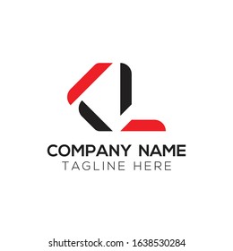 Linked Letter KL Logo Design vector Template. Creative Abstract KL Logo Vector Illustration