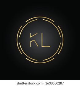 Linked Letter KL Logo Design vector Template. Creative Abstract KL Logo Vector Illustration
