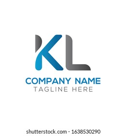 Linked Letter KL Logo Design vector Template. Creative Abstract KL Logo Vector Illustration