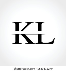 Linked Letter KL Logo Design vector Template. Creative Abstract KL monogram Logo Design Vector Illustration