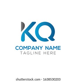 Linked Letter KQ Logo Design vector Template. Creative Abstract KQ Logo Vector Illustration