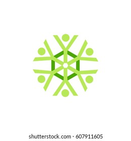linked letter y with people logo