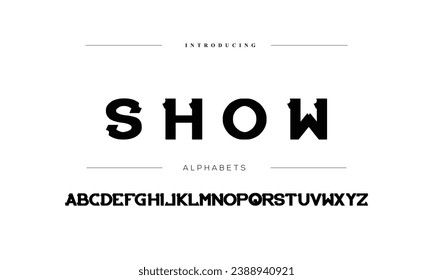 Linked letters font design, union alphabet letters and numbers vector illustration