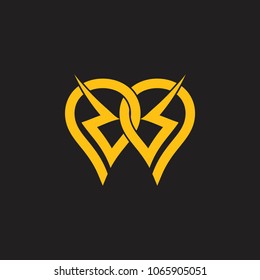 linked light bulb shape linear logo vector