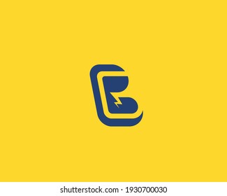 Linked logo of letters B and G with thunderbolt sign