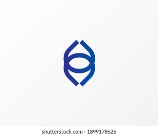 linked and multi line circle logo design