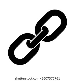 Linked Silhouette Vector Art Design.