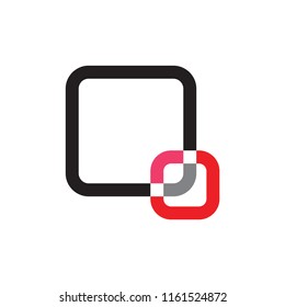 Linked two Square logo design