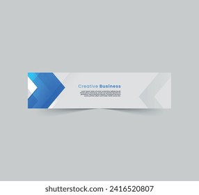 Fondo abstracto de banner de Linkedin. Diseño moderno de banner enlazado