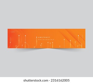 Linkedin banner abstract technology background