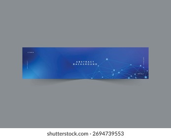 Anuncio de Linkedin con fondo de tecnología azul	Plantilla