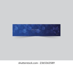Linkedin banner elegant bokeh blue abstract background