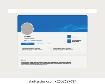 Linkedin banner mockup, profile mockup presentation template