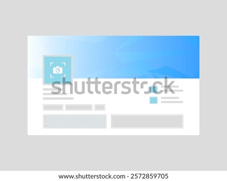 LinkedIn Cover Photo and Profile Banner Mockup with Abstract Gradient Backgrounds for Social Media Branding