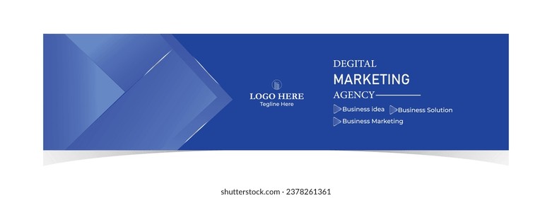 Linkedin profile banner background cover photo design in illustrator