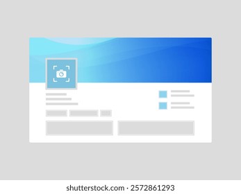 LinkedIn Profile Page Banner Mockup Featuring Abstract and Contemporary Gradient Designs for Social Media Customization