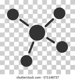 Links icon. Vector illustration style is flat iconic symbol, gray color, transparent background. Designed for web and software interfaces.
