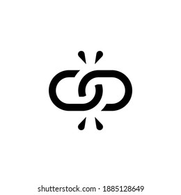 Links icon vector set. Chain sign set collection icon.