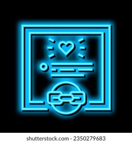 links from relevant contents neon light sign vector. links from relevant contents illustration