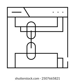 links seo optimization line icon vector. links seo optimization sign. isolated contour symbol black illustration