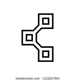 Links of set share vector icon