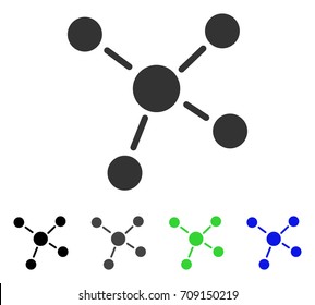 Links vector pictogram. Style is a flat graphic symbol in black, gray, blue, green color variants. Designed for web and mobile apps.