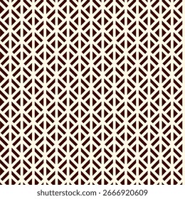 Linocut style geometric seamless pattern. Minimal geo suface print. Repeated triangles, geometrical shapes motif background. Classic simple ornament. Vector abstract digital paper