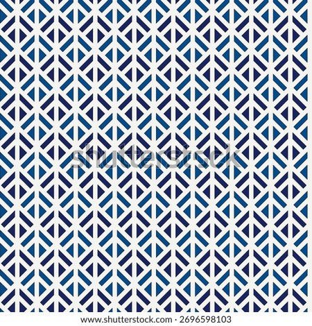 Linocut style geometric seamless pattern. Minimal geo suface print. Repeated triangles, geometrical shapes motif background. Classic simple ornament. Vector abstract digital paper